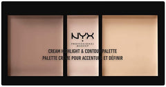 NYX-Cream Highlight & Contour Palette, Light 01