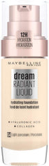 Maybelline- Dream Radiant Liquid Hydrating Foundation 04 Light Porcelain