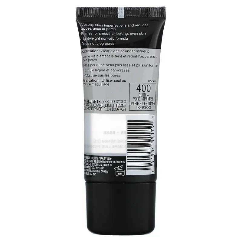 Maybelline- FaceStudio, Master Prime, Primer Base, 400 Blur + Pore Minimize , 1 fl oz (30 ml) - The Beauty League Pakistan