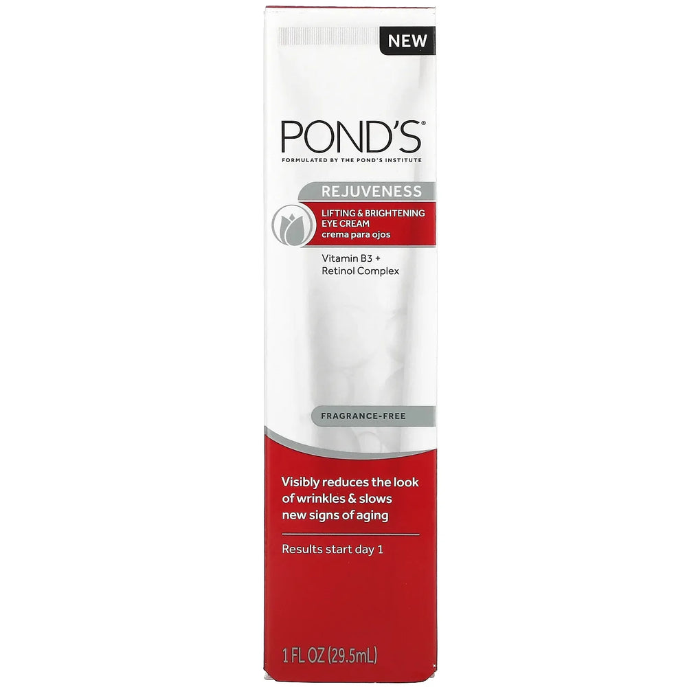 Pond's- Rejuveness, Lifting & Brightening Eye Cream, Fragrance Free, 1 fl oz (29.5 ml) - The Beauty League Pakistan