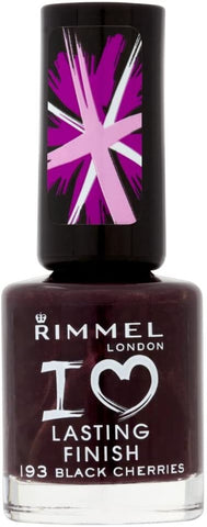 Rimmel London- I Love Lasting Nail Finish Polish Black Cherries 193