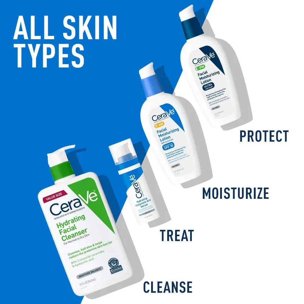 CeraVe AM Facial Moisturizing Lotion SPF 30 | Oil-Free Face Moisturizer with Sunscreen - The Beauty League Pakistan