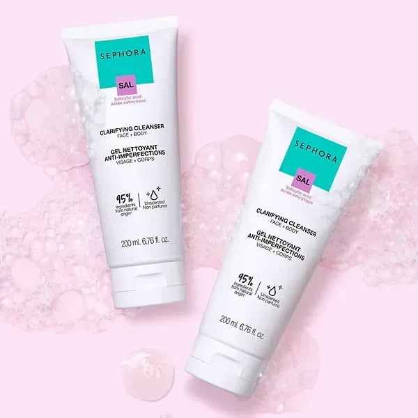 SEPHORA- Clarifying Face and Body Cleanser with Salicylic Acid 200ml - The Beauty League Pakistan
