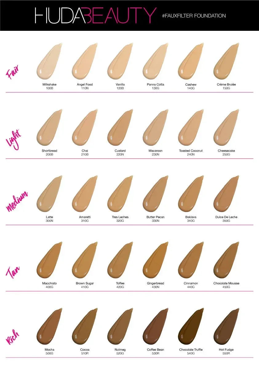 Huda Beauty- Faux Filter Foundation- Dulce De Leche 350G - The Beauty League Pakistan