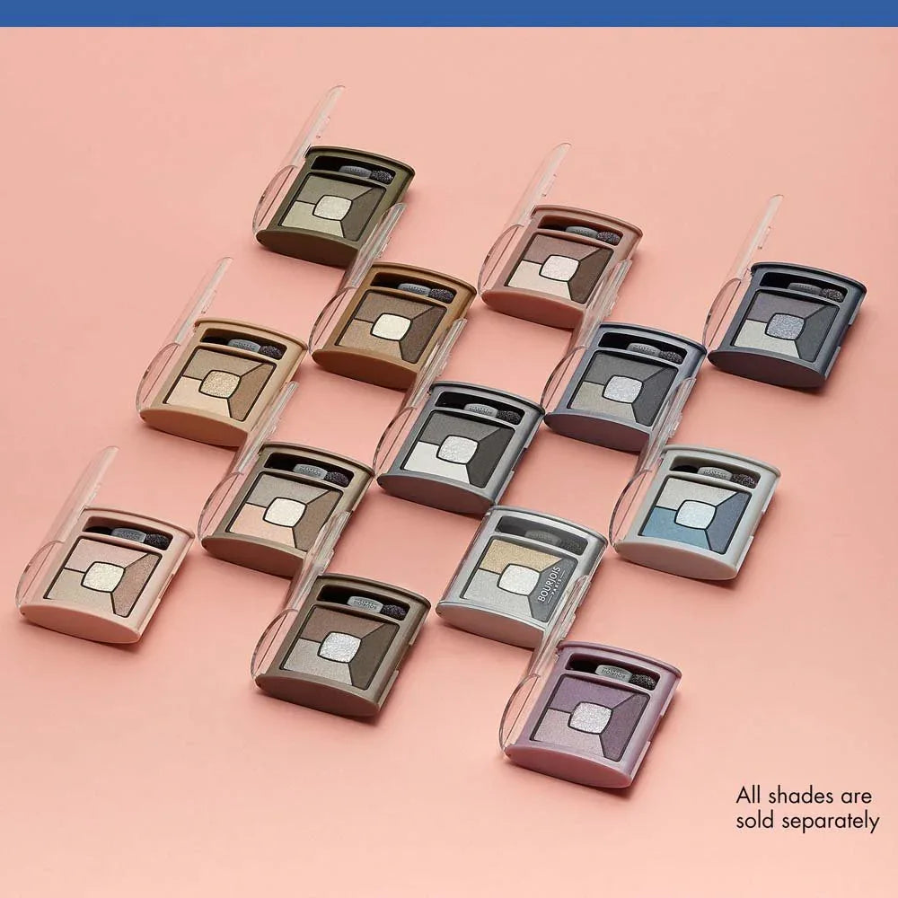 Bourjois-Smoky Stories Quad Eyeshadow Palette - 11 E-Blue-Issant - The Beauty League Pakistan