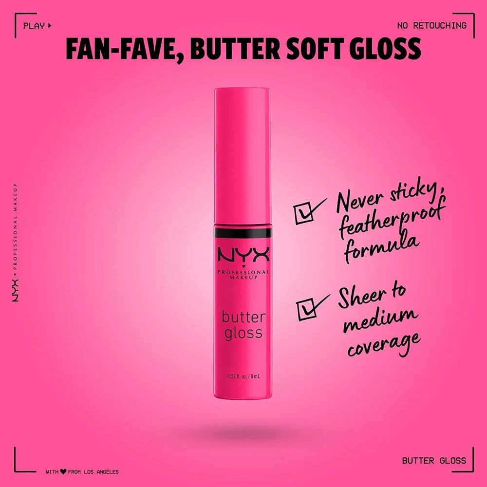 NYX- Butter Gloss, Non-Sticky Lip Gloss - Summer Fruit - The Beauty League Pakistan
