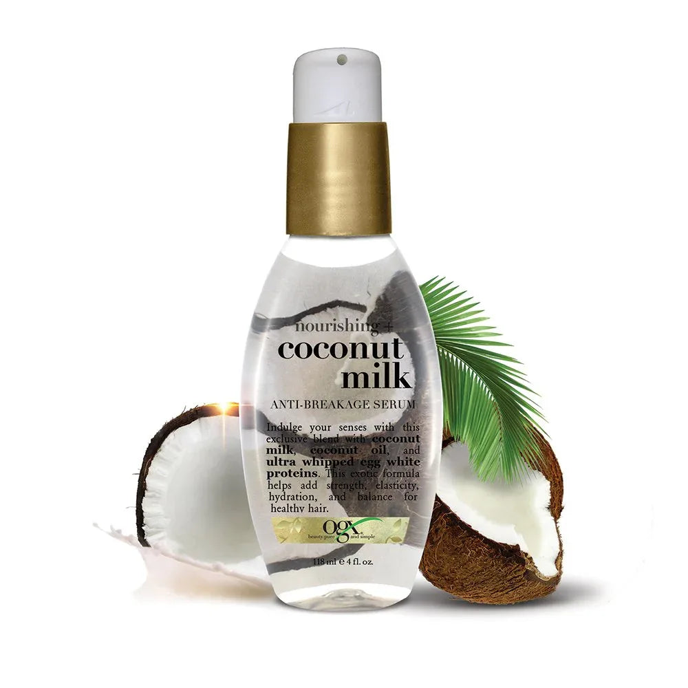 OGX-Nourishing + Coconut Milk Anti-Breakage Serum, 4 Fl Oz - The Beauty League Pakistan
