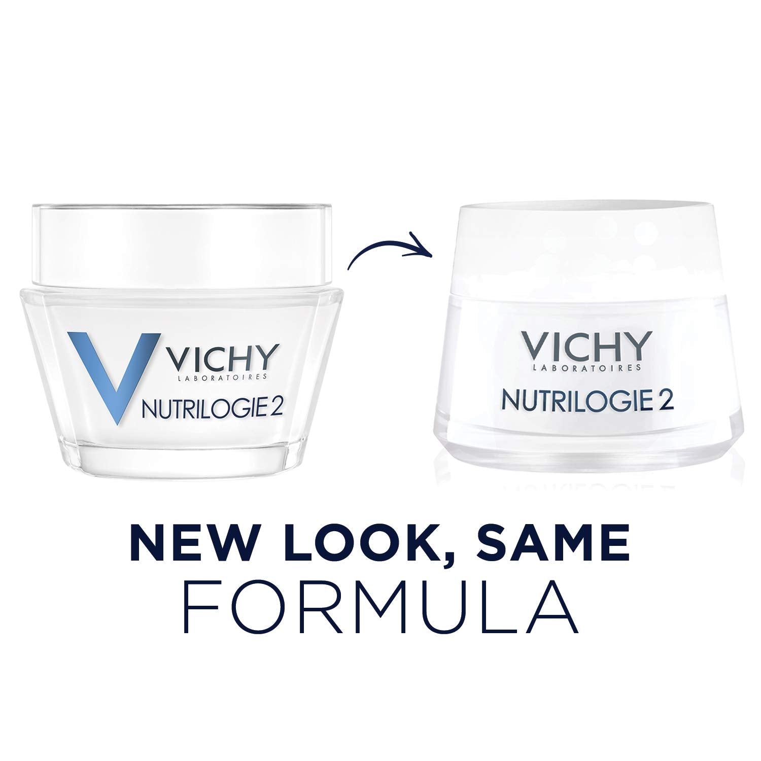 Vichy- Nutrilogie 2 Intense Moisturizer for Very Dry Skin, 24-Hour Hydration Daily Face Cream to Strengthen and Soothe Skin, Non-Greasy Finish