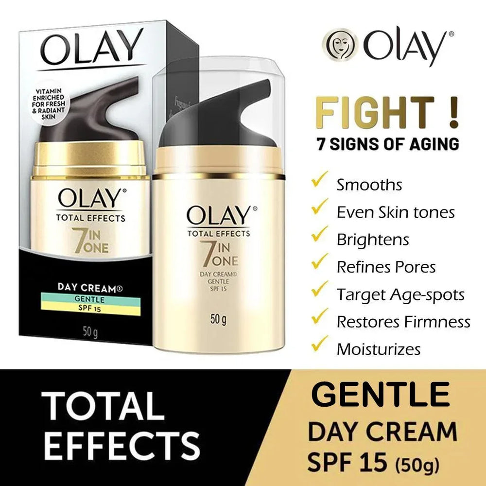Olay Total Effects 7 in One Day Cream Gentle SPF 15 - The Beauty League Pakistan