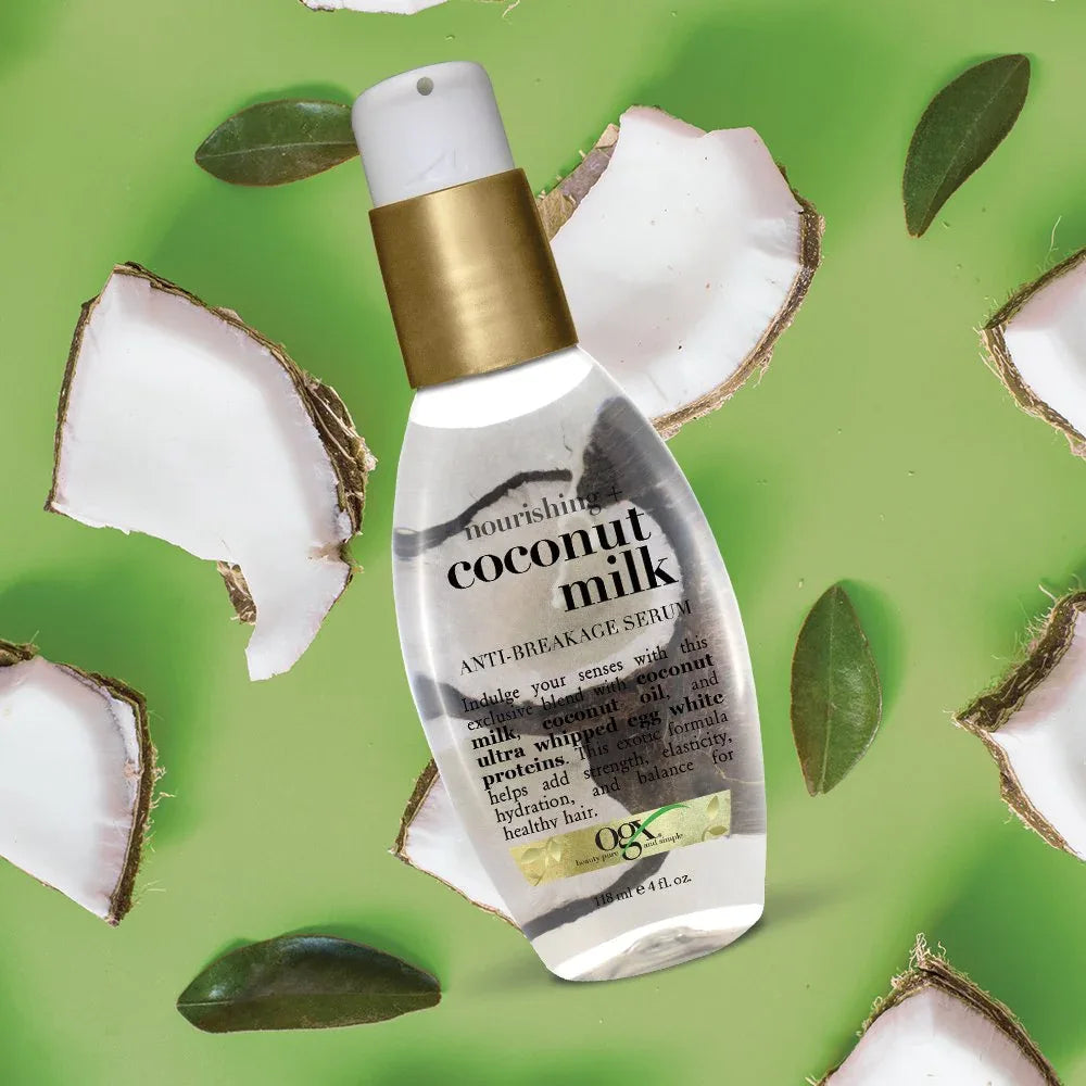 OGX-Nourishing + Coconut Milk Anti-Breakage Serum, 4 Fl Oz - The Beauty League Pakistan