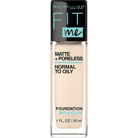 Maybelline- Fit Me Matte + Poreless Liquid Foundation Porcelain (110) USA