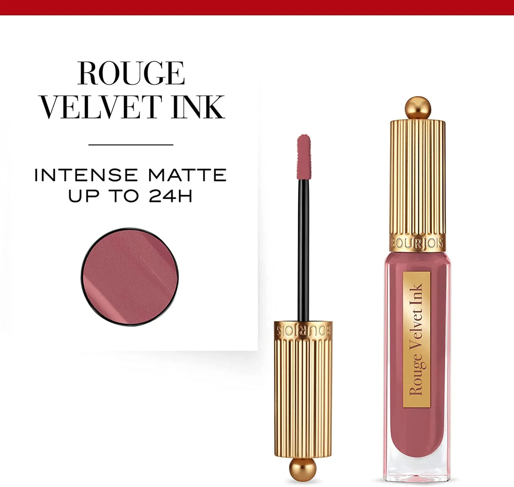 Bourjois - Rouge Velvet Ink Lipstick - 24 Cup Of Rose - The Beauty League Pakistan