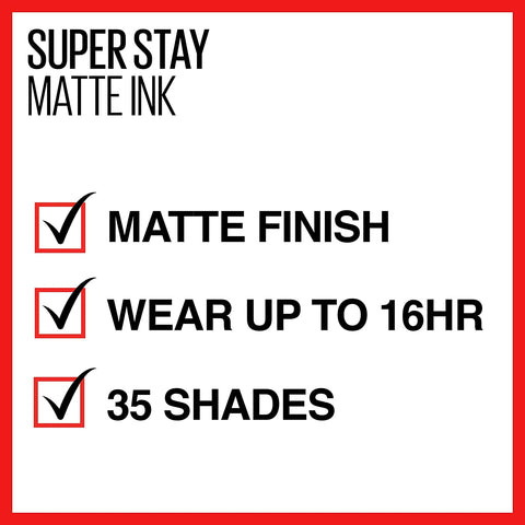 Maybelline Superstay Matte Ink Liquid Lipstick- 40 Believer