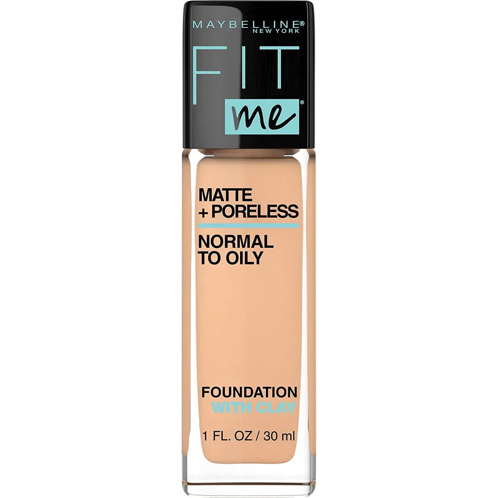 Maybelline- Fit Me Matte + Poreless Liquid Foundation Nude Beige (125) USA - The Beauty League Pakistan