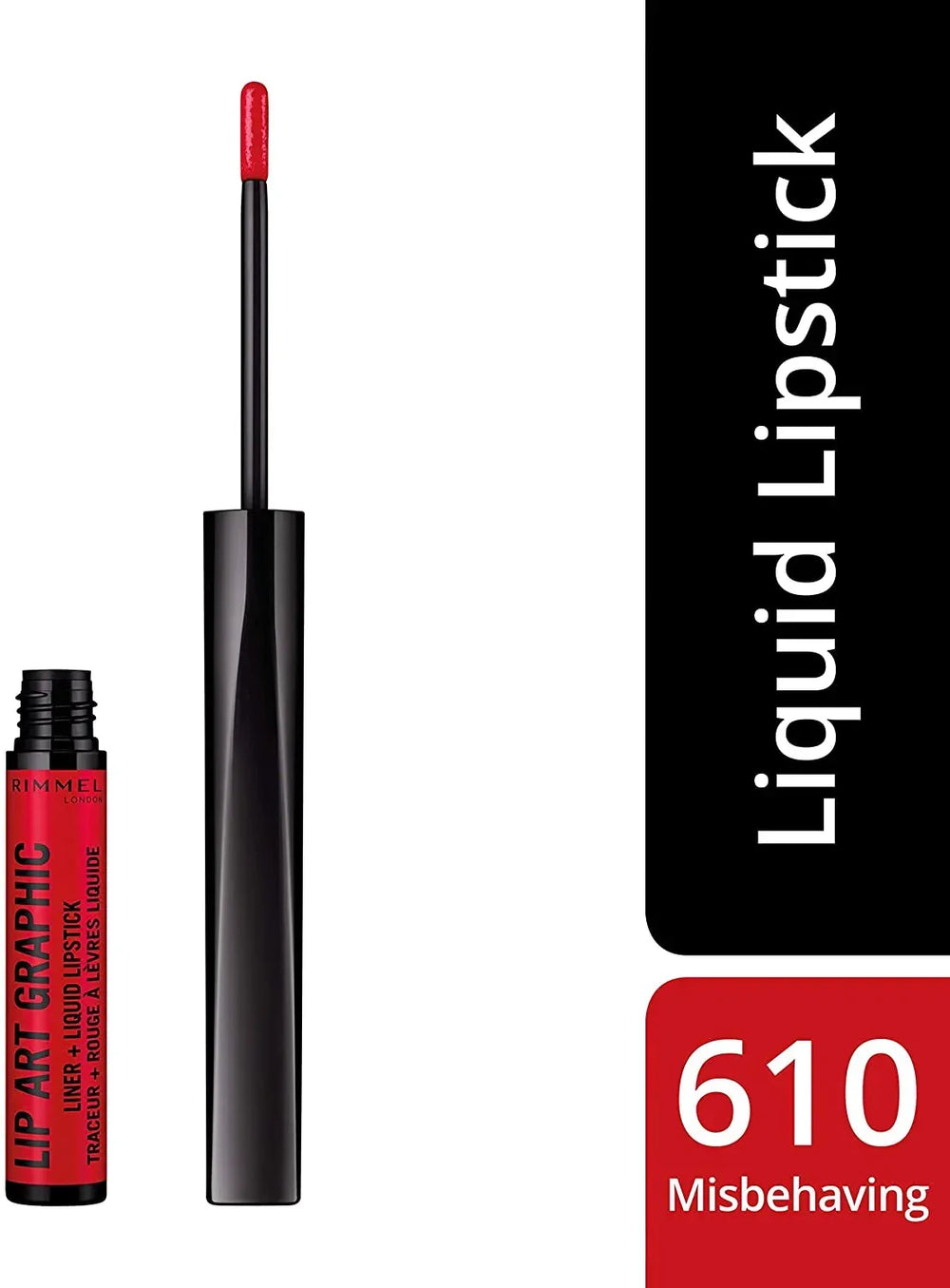 Rimmel London-Lip Art Graphic Liner & liquid Lipstick - 610 Hot Spot - The Beauty League Pakistan