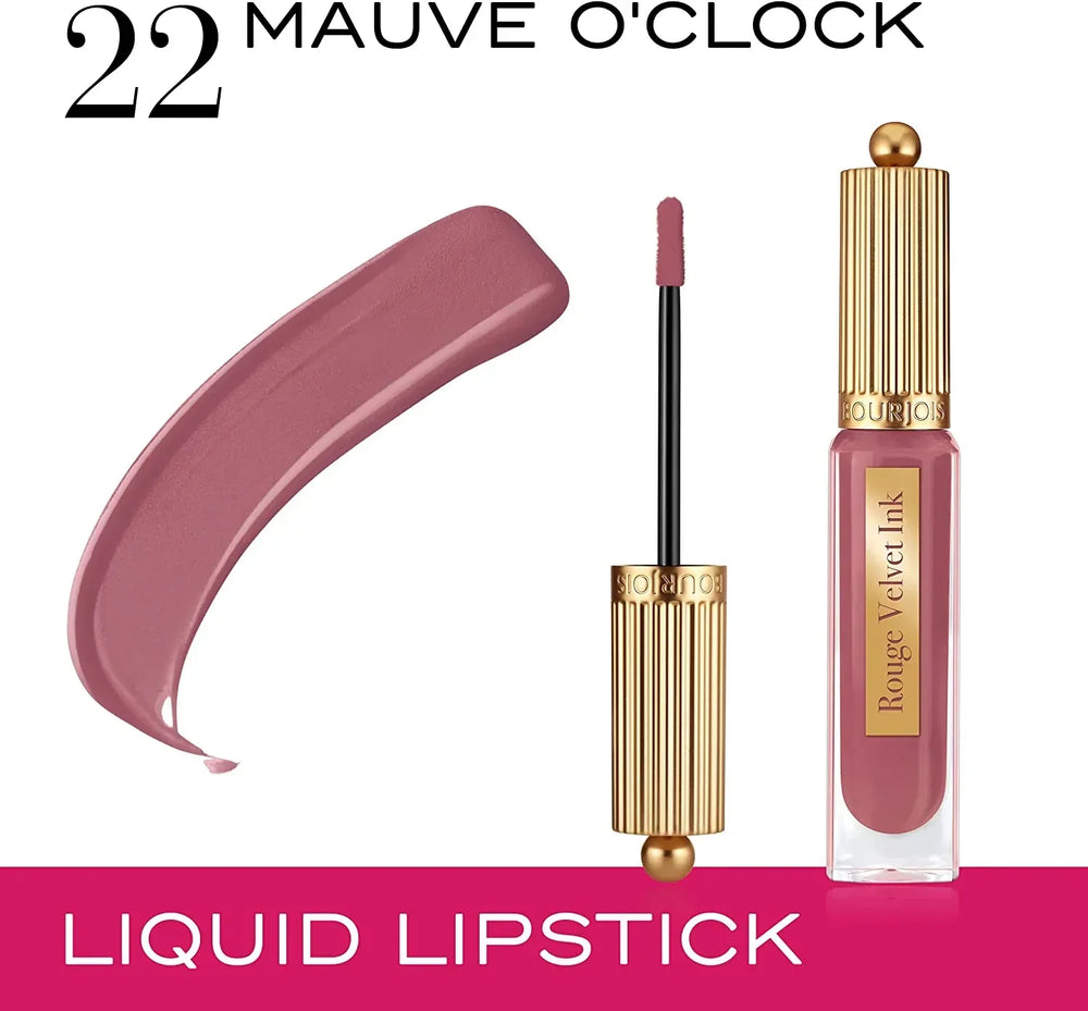 Bourjois - Rouge Velvet Ink Lipstick - 22 Mauve O'Clock - The Beauty League Pakistan