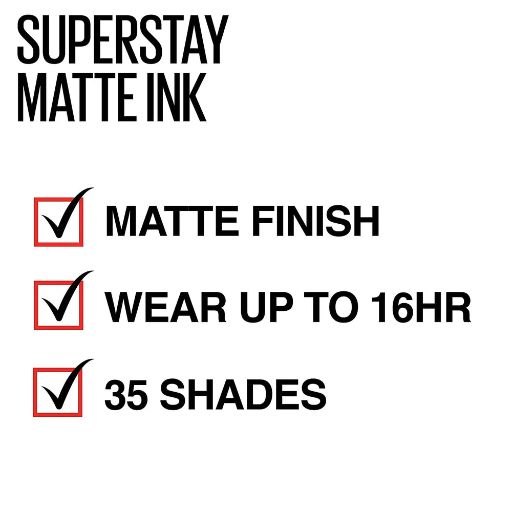 Maybelline Superstay Matte Ink Liquid Lipstick- 100 Philosopher - The Beauty League Pakistan