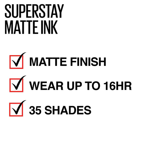Maybelline Superstay Matte Ink Liquid Lipstick- 100 Philosopher