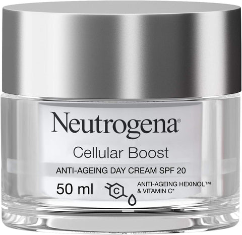 Neutrogena- Face Cream, Cellular Boost, Anti-Ageing Day Cream SPF 20, 50ml