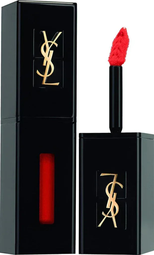 Yves Saint Laurent- Vernis A Levres - Cream vinyl Creamy Lip Stain, 406 Electro orange - The Beauty League Pakistan