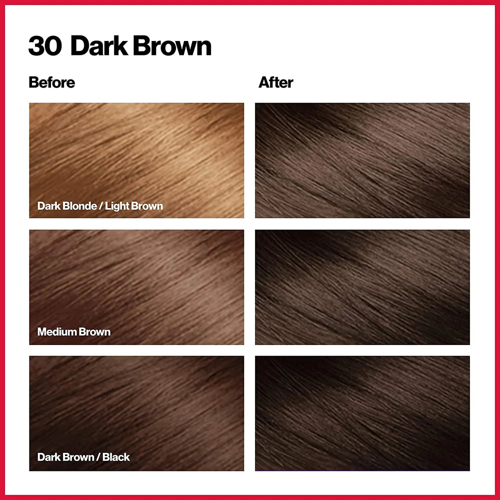 REVLON ColorSilk Beautiful Color 30 Dark Brown - The Beauty League Pakistan