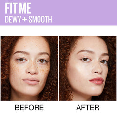 Maybelline- Fit Me Dewy + Smooth Liquid Foundation 120 Classic Ivory  - 30ml (France)