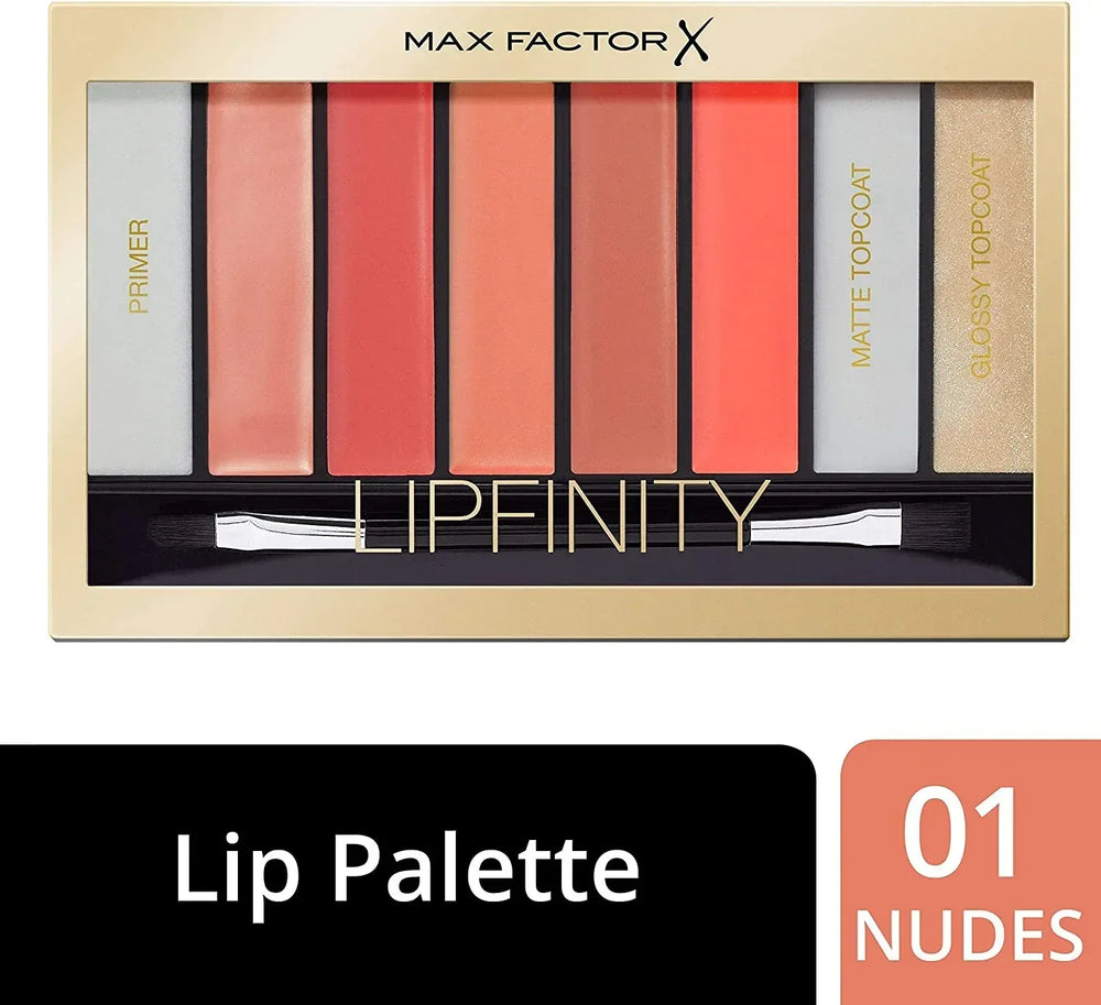 Max Factor- Lipfinity Designer Palette 01 Nudes - The Beauty League Pakistan
