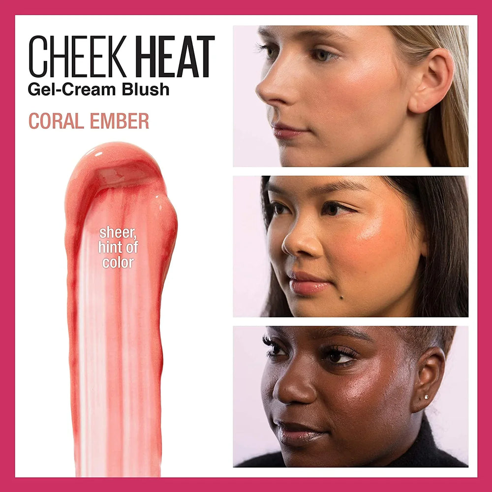 Maybelline- Cheek Heat 30 Coral Ember - The Beauty League Pakistan