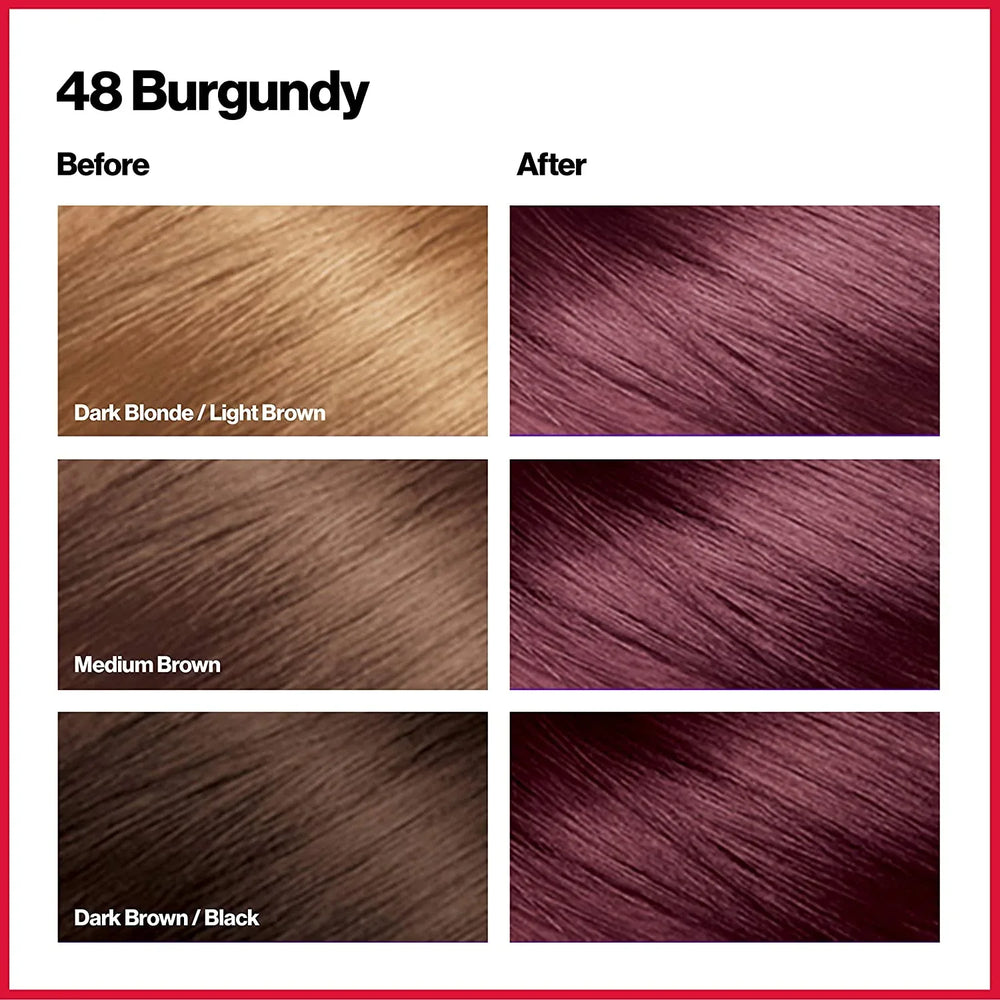 REVLON ColorSilk Beautiful Color 48 Burgundy - The Beauty League Pakistan