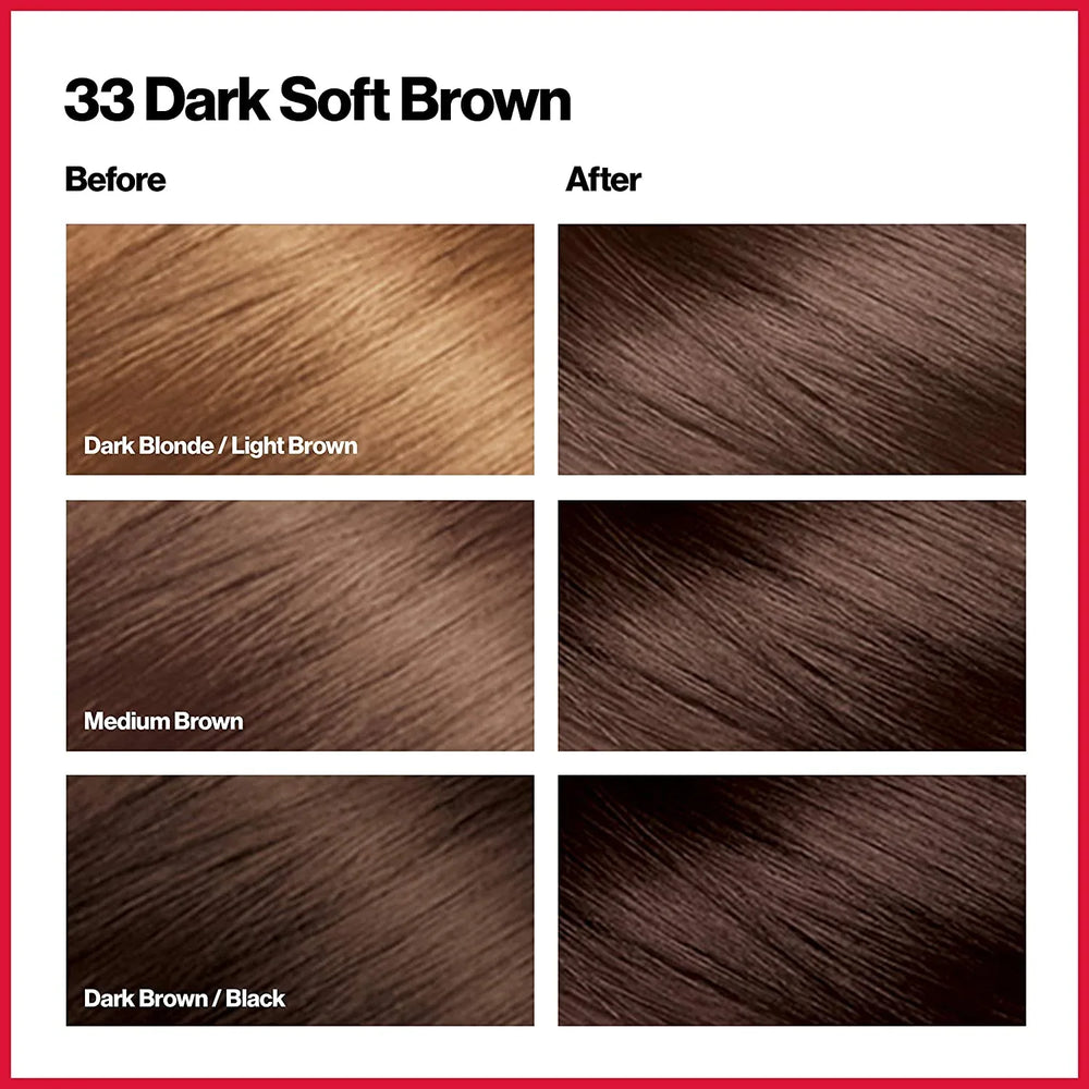 REVLON ColorSilk Beautiful Color 33 Dark Soft Brown - The Beauty League Pakistan