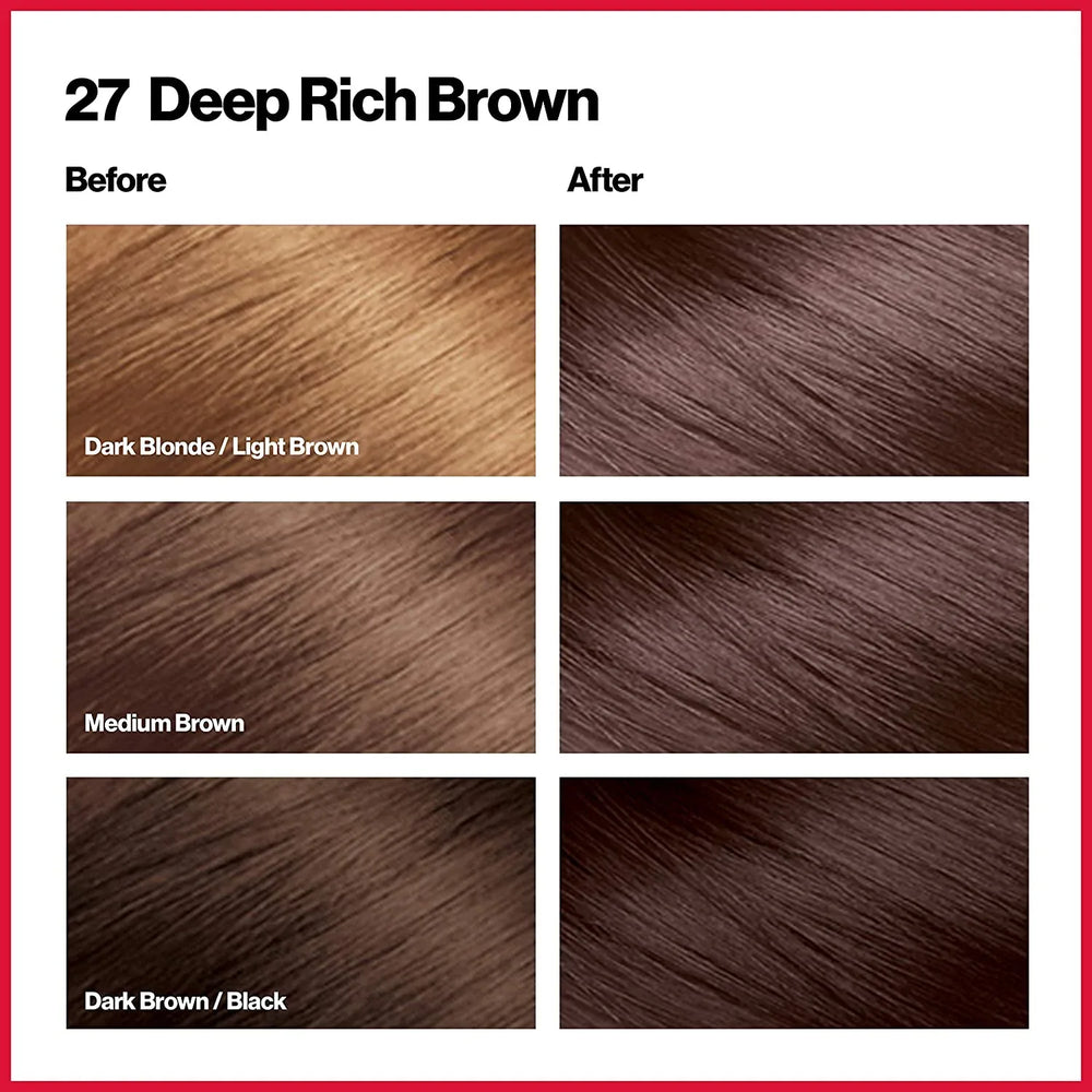 REVLON ColorSilk Beautiful Color 27 Deep Rich Brown - The Beauty League Pakistan