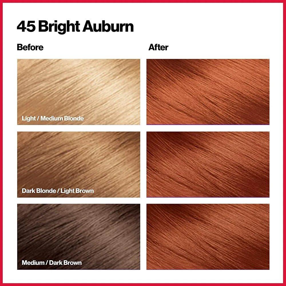 REVLON ColorSilk Beautiful Color 45 Bright Auburn - The Beauty League Pakistan