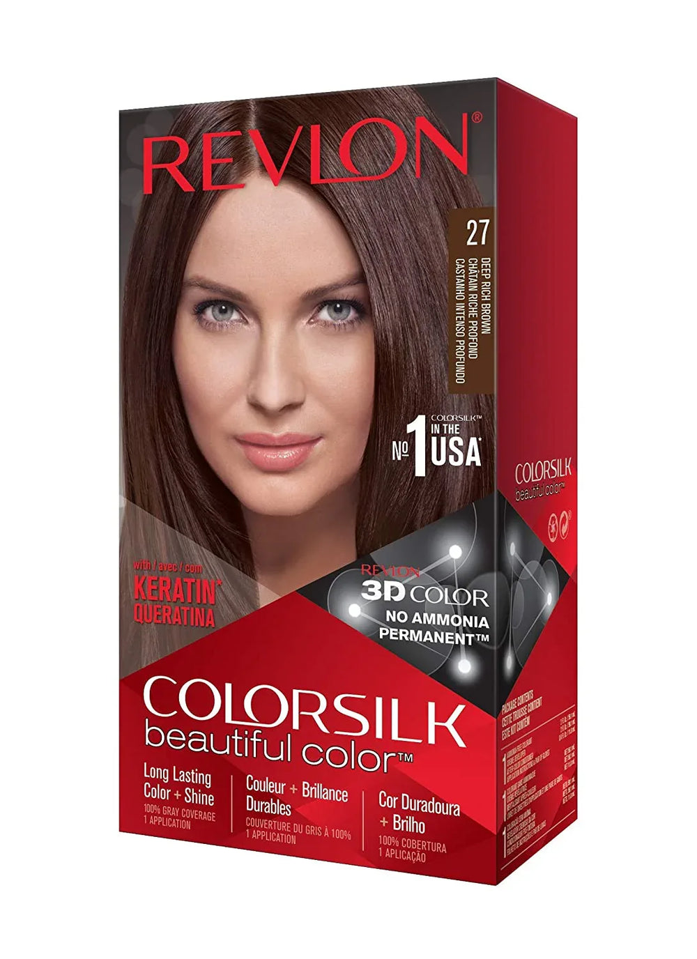 REVLON ColorSilk Beautiful Color 27 Deep Rich Brown - The Beauty League Pakistan