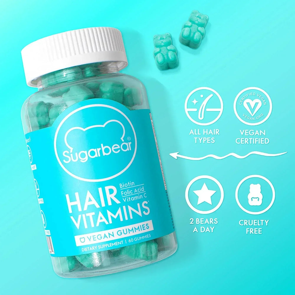 Sugarbear- Hair Vitamins Vegan Gummies - 60 Gummies - The Beauty League Pakistan