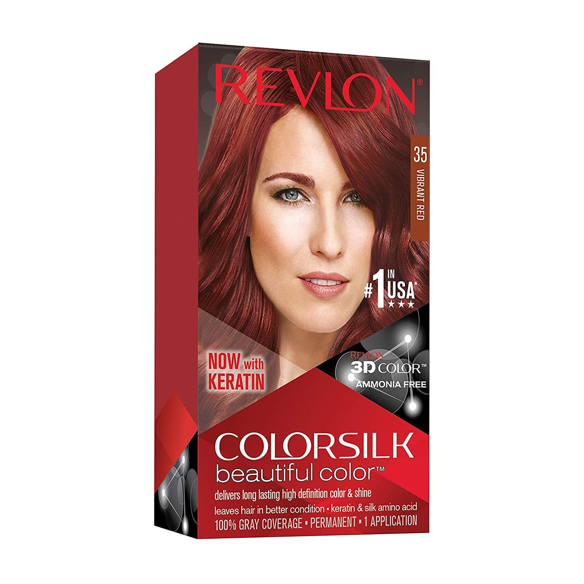 REVLON ColorSilk Beautiful Color 35 Vibrant Red