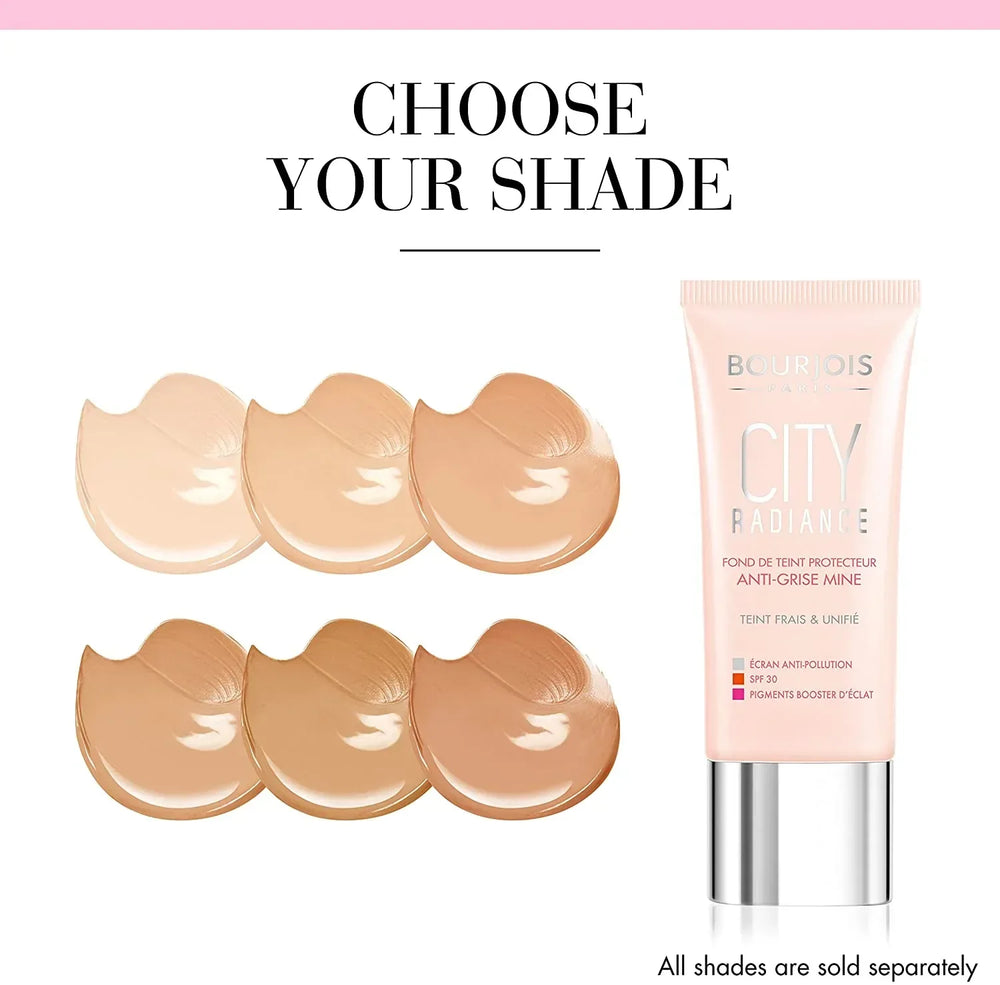 BOURJOIS- City Radiance Foundation - 01 Rose Ivory - The Beauty League Pakistan