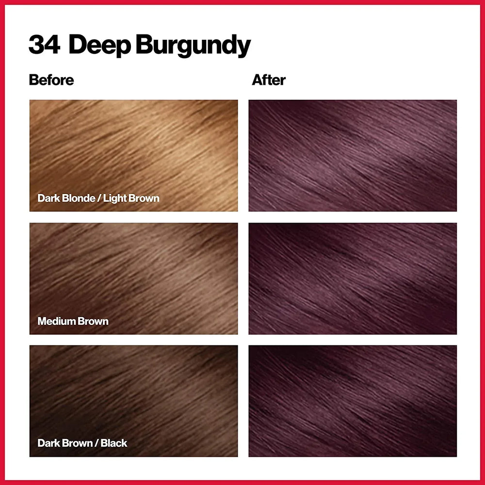 REVLON ColorSilk Beautiful Color 34 Deep Burgundy - The Beauty League Pakistan