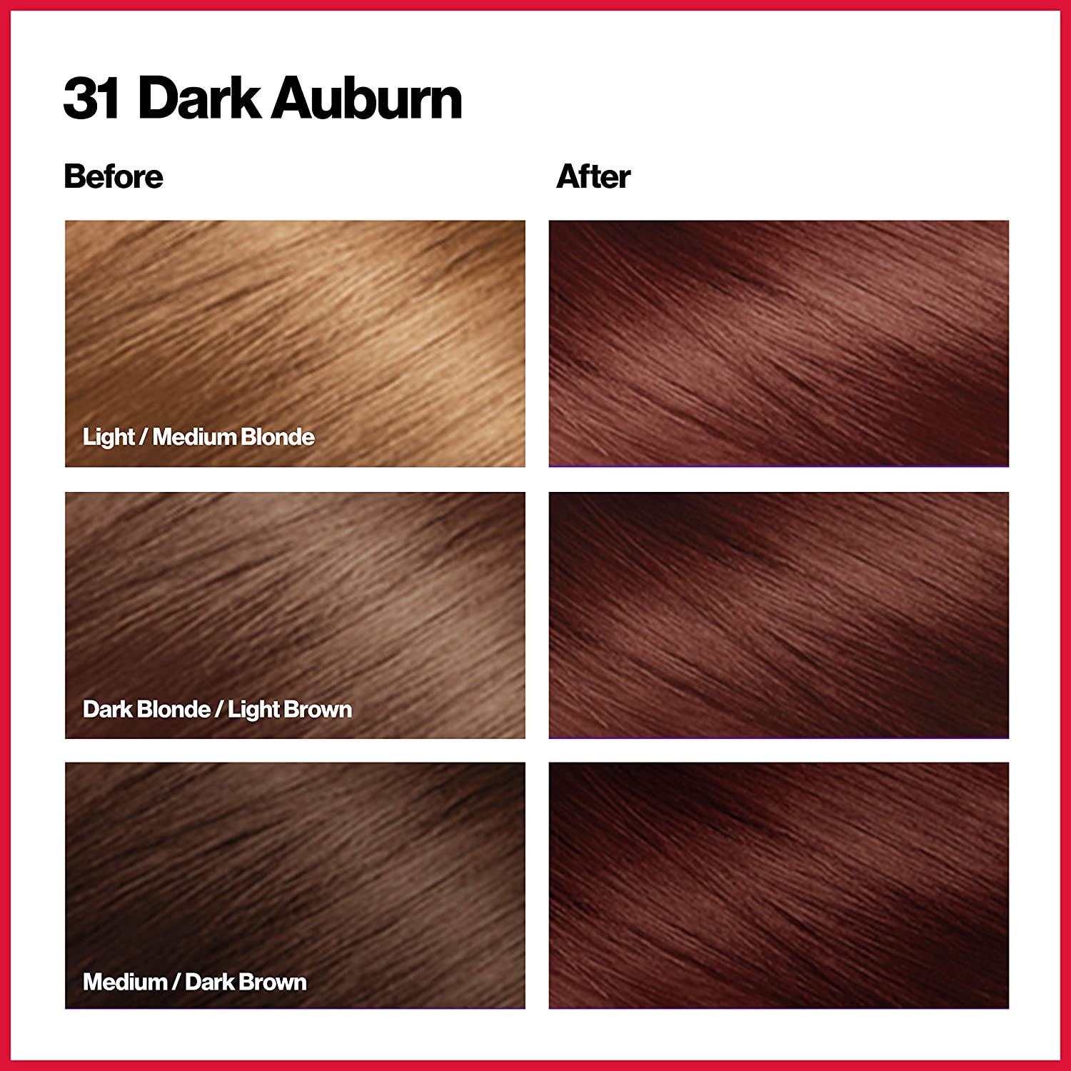 REVLON ColorSilk Beautiful Color 31 Dark Auburn