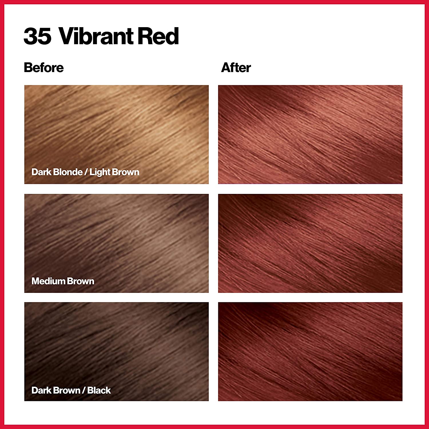 REVLON ColorSilk Beautiful Color 35 Vibrant Red