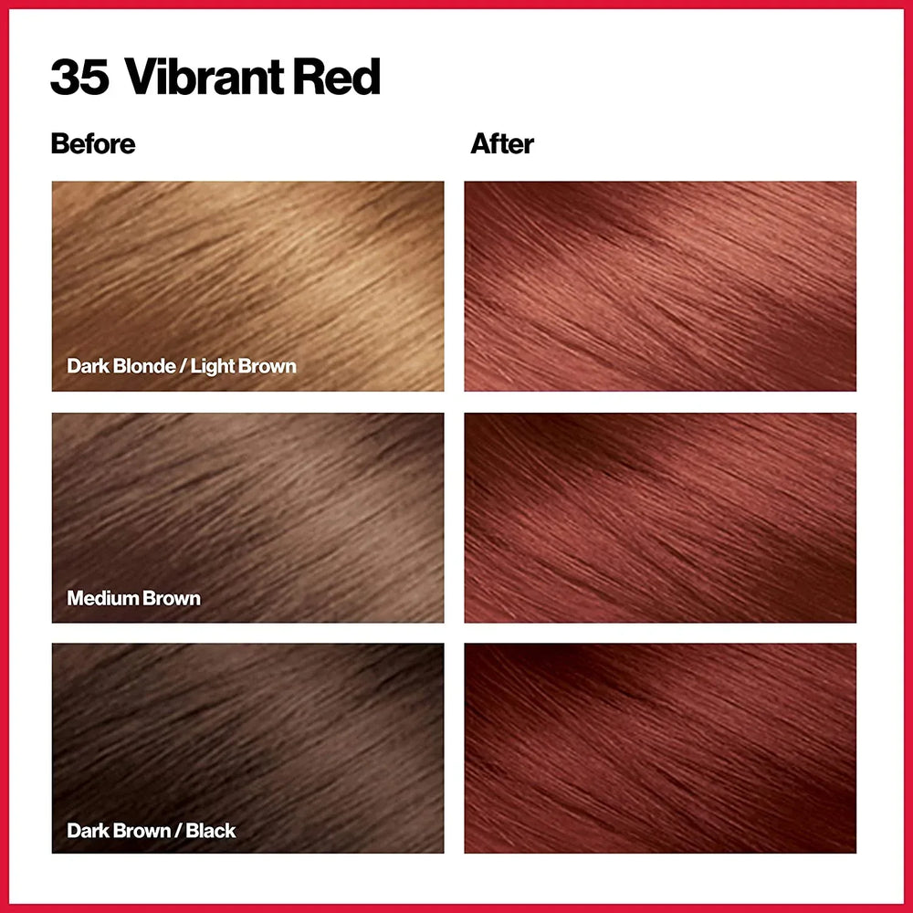 REVLON ColorSilk Beautiful Color 35 Vibrant Red - The Beauty League Pakistan