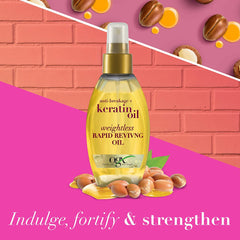 OGX- Anti-Breakage Strengthening Keratin Hair Oil for Damaged Hair, 118 ml