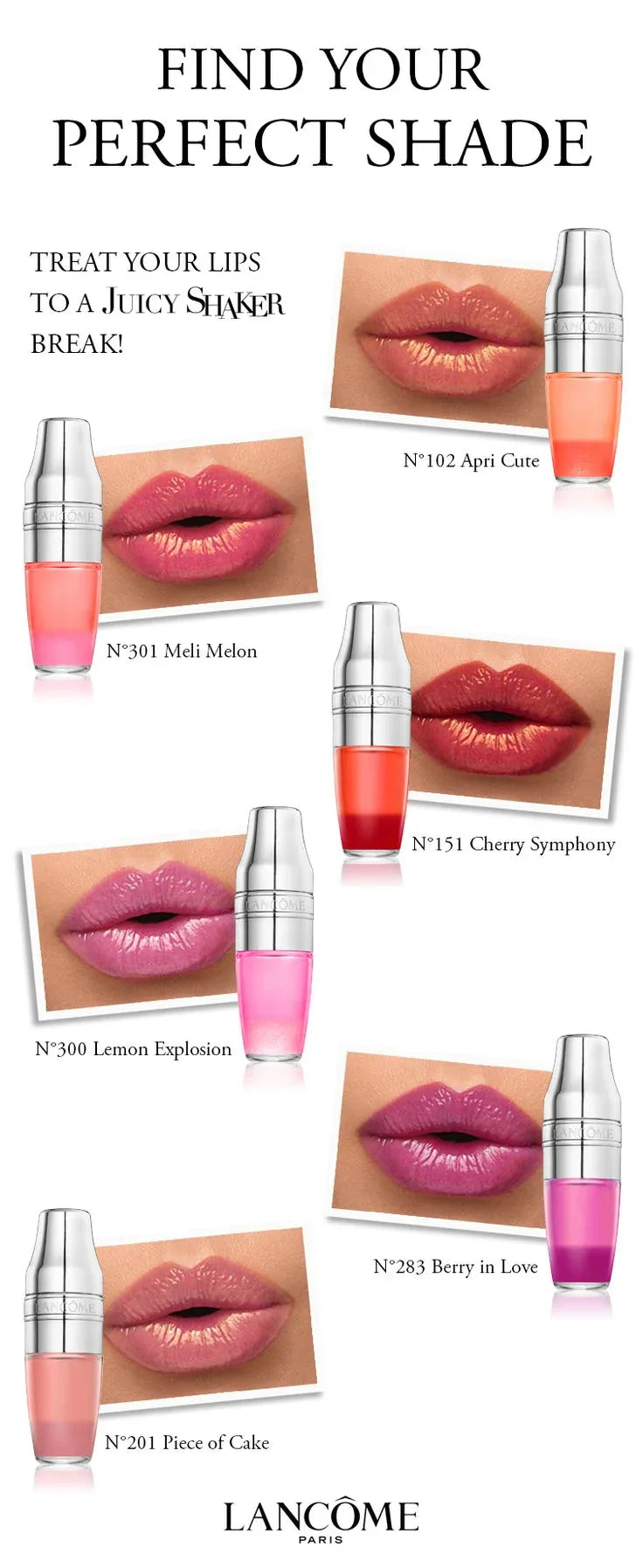 LANCÔME Lipgloss Juicy Shaker- 201 Piece Of Cake - The Beauty League Pakistan