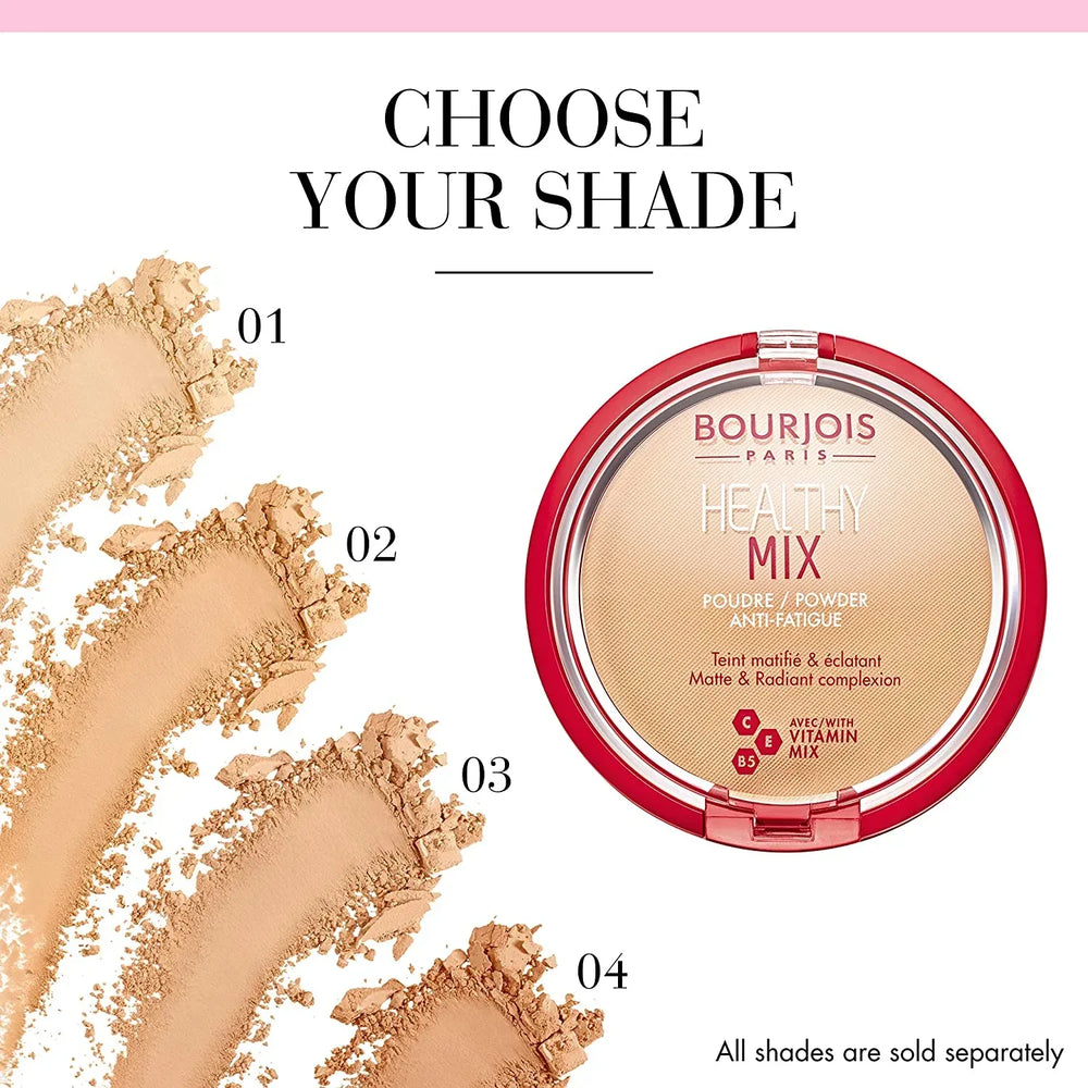 Bourjois-Healthy Mix Powder Anti-Fatigue- Light Beige 02 - The Beauty League Pakistan