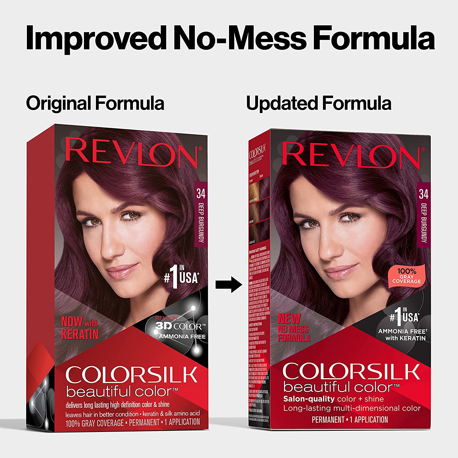 REVLON ColorSilk Beautiful Color 34 Deep Burgundy