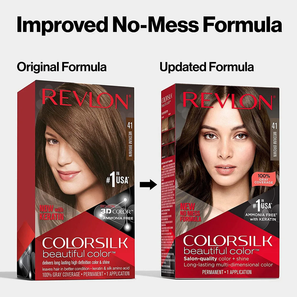 REVLON ColorSilk Beautiful Color 32 Dark Mahogany Brown - The Beauty League Pakistan