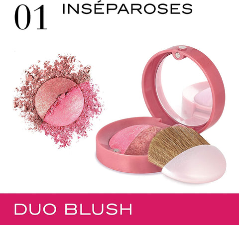 Bourjois-Duo Blush Sculpt Colour Contouring Blusher- 1 Inséparoses