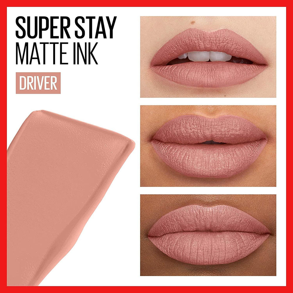 Maybelline- Superstay Matte Ink City Edition Liquid Lipstick Makeup- 55 Driver - The Beauty League Pakistan