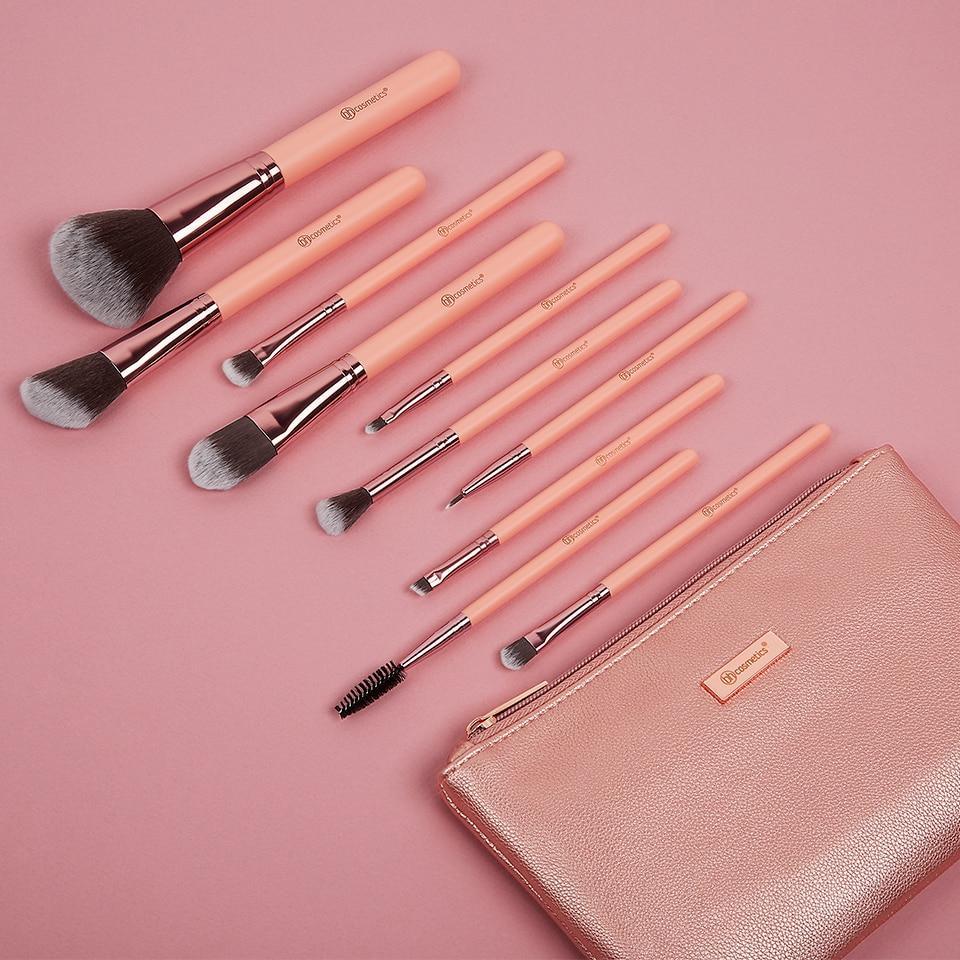 BH COSMETICS-Pretty in Pink 10 Piece Brush Set - The Beauty League Pakistan