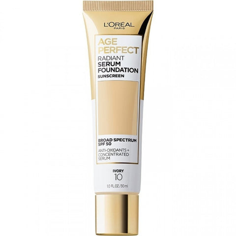 L'OREAL PARIS- Age Perfect Radiant Serum Foundation SPF 50  Ivory 10