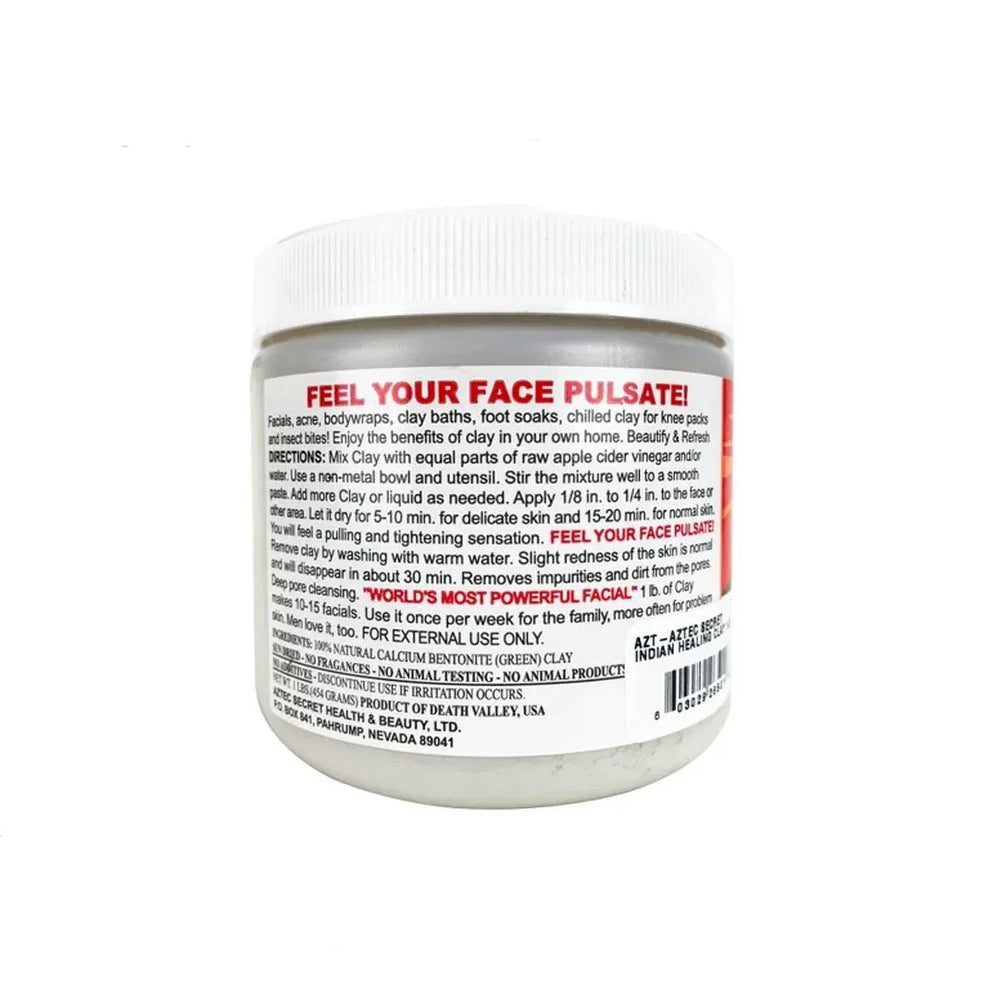 Aztec Secret – Indian Healing Clay 1 lb – Deep Pore Cleansing Facial & Body Mask – The Original 100% Natural Calcium Bentonite Clay - The Beauty League Pakistan
